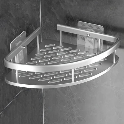 Stainless Steel Tension Shower Caddy Corner Shelf Bathroom Organizer Storage