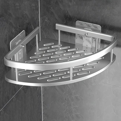 Stainless Steel Tension Shower Caddy Corner Shelf Bathroom Organizer Storage