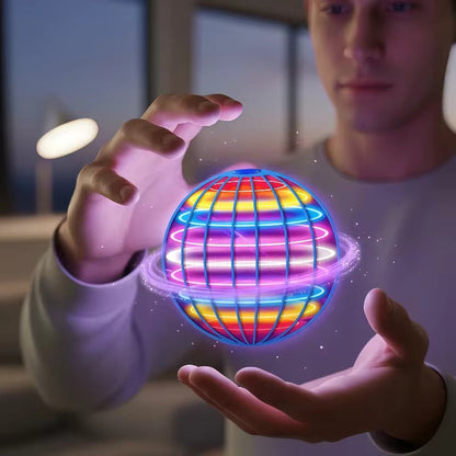Flying Orb Boomerang Ball LED Motorized Hover Toy
