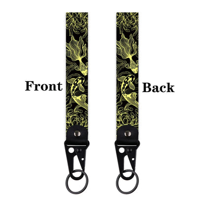 Artistic Keychain Set | Crane Car Koi Fish Dragon Jewelry Key Rings
