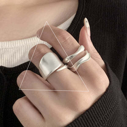 VENTFILLE 925 Sterling Silver Flower Lace Ring | Korean Fashion Adjustable CZ Ring