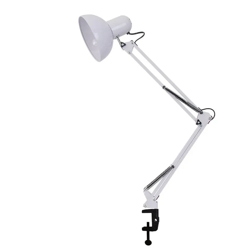 LED Clip Desk Lamp | Eye-Care Folding Long Arm Study & Work Light