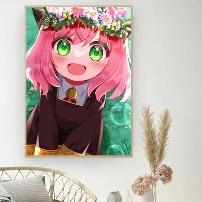 Lienzo clásico retro, anime "Spy X Family", póster impreso en HD, pintura decorativa para el hogar, sala de estar, dormitorio