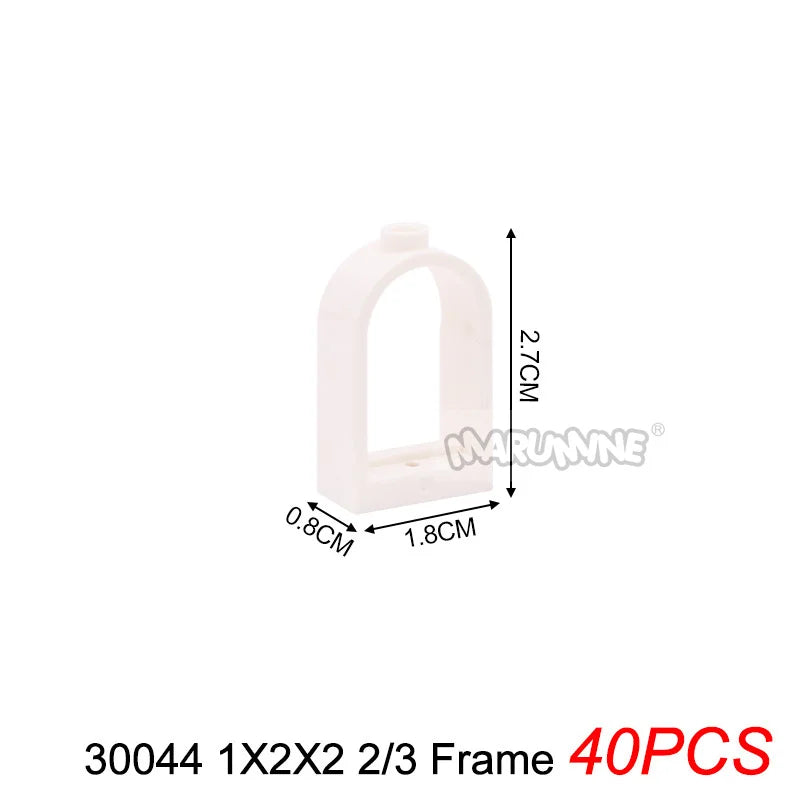 Marumine Window and Door Building Blocks | Compatible City House Parts Set