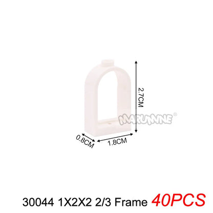 Marumine Window and Door Building Blocks | Compatible City House Parts Set
