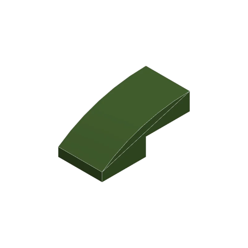 50pcs 11477 Slope Curved 2 x 1 Bricks Bulk | Modular Building Blocks for MOC