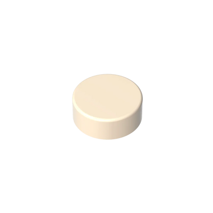 Gobricks GDS-612 Flat Tile 1x1 Round | Compatible Building Block