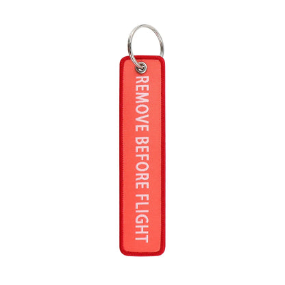 Aviation Sign Embroidery Key Fob | Motorcycle Keychain and Gift Accessory