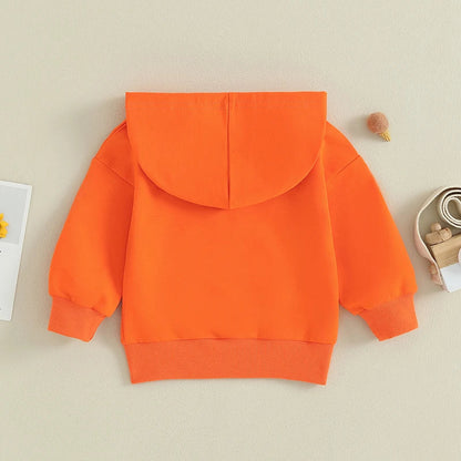Kids Solid Color Hoodie – Long Sleeve Pullover for Toddlers