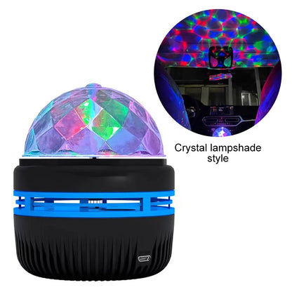 Starry Sky Projector Night Light | USB LED Moon and Stars Room Lamp