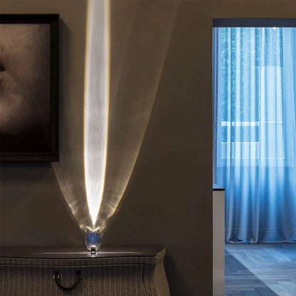 Italian Designer LED Crystal Table Lamp Egg Shape for Bedroom Decor & Gifting