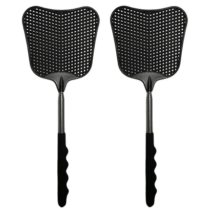 2Pcs Telescopic Fly Swatters with Anti-Slip Handle | Retractable Bug Killer Tools