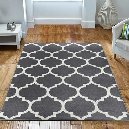 Tapis de salon VIKAMA de style géométrique, durable et antidérapant, pour canapé, table basse, chambre à coucher, décoration intérieure