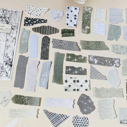 Vintage Paper Sticker Set for Junk Journal | 50-Pack Craft Supplies