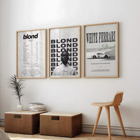 Tableaux décoratifs modernes de Frank Ocean Blond White Ferrari Cars Rap Hypebeast, affiches sur toile pour salon
