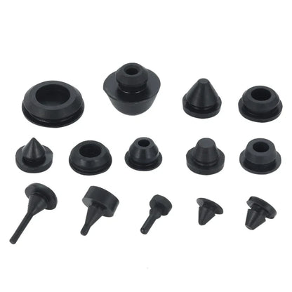 Bouchons en caoutchouc de silicone solide de 2 mm à 16 mm, couvercle de type T, joint à enclenchement, capuchons d'obturation, bouchon d'étanchéité