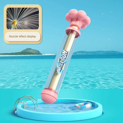 Water Blaster Firework Spray Toy | Large Capacity Pull-Back Splash Gun for Outdoor Fun