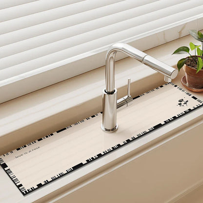 Diatom Mud Sink & Faucet Mat