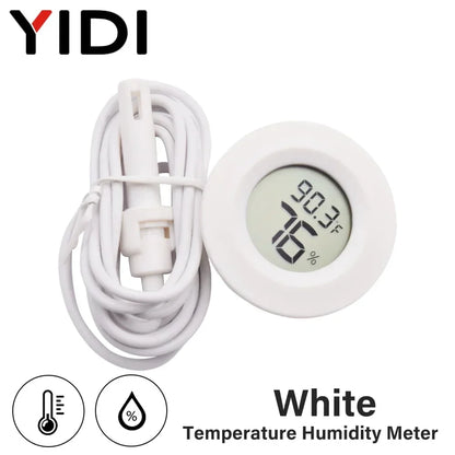 Mini LCD Digital Thermometer Hygrometer | Temperature Humidity Monitor for Incubator Aquarium