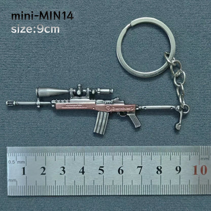 Mini Keychain Pendant 98k Alloy Gun Model | PUBG Battlefield Gift for Men