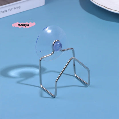 Stainless Steel Sink Organizer Drain Rack | Kitchen Sponge Holder with Suction Cup