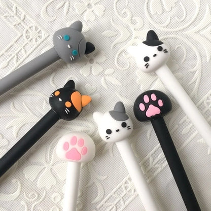 Cute Cat Gel Pens Set | 10 Pack Kawaii Claw Pens for Journaling