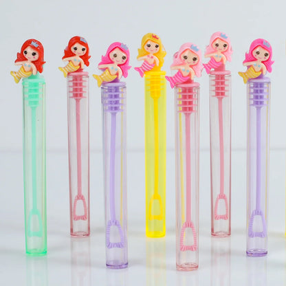 Mermaid Bubble Tube Soap Bottle Little Mermaid Birthday Party Decor Kids Wedding Baby Shower Party Gifts for Guests  Favors Toys