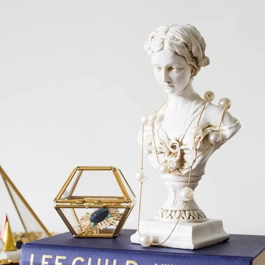 Estatua de busto de diosa, clásica de Milo, decoración de mesa, regalo, mitología griega y romana, réplica de arte, escultura de Venus de resina para hogar y oficina
