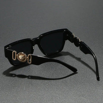 Square Leopard Print Sunglasses | UV400 Protection Travel Sunglasses