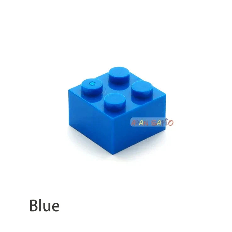 60pcs DIY Building Blocks Thick Figures Bricks 2x2 Dots | Educational Creative Toy for Children
