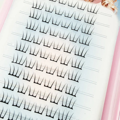 Large Capacity Korean Style Eyelashes Clusters | Dense DIY Mink Lashes for Eye Enlargement