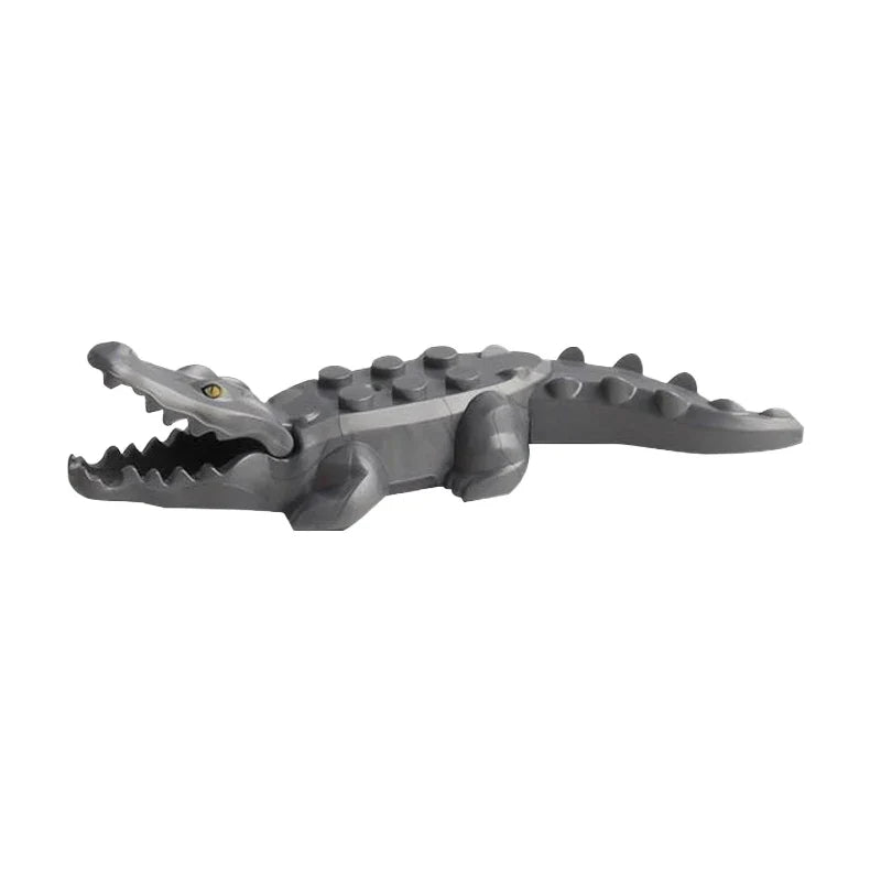 Marine Animal Building Blocks Set | Crocodile Whale Shark Octopus Snake Dinosaur Toys