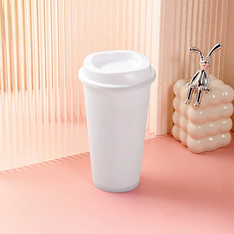 Durable Shatterproof Coffee Mug with Spill-Proof PP Lid | Travel Bottle