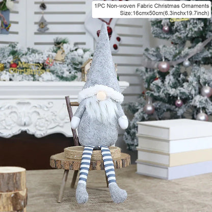 Santa Claus Doll Chirstmas Decorations Home 2025 Decor Table Elk Doll Christmas Ornaments Xmas Navidad Gifts Happy New Year 2026