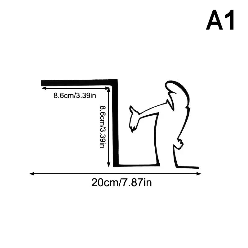 Minimalist La Linea Switch Sticker | Cartoon Power Switch Decal for Home Decor