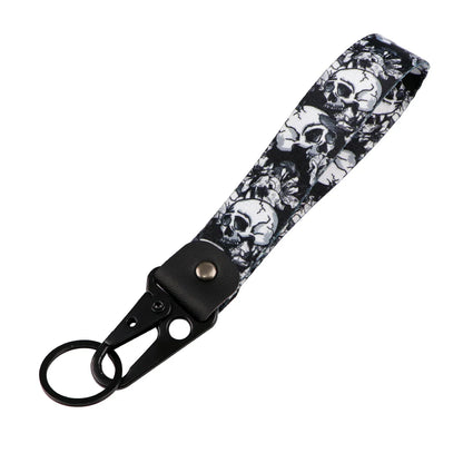 Skeleton Car Keychain | Scary Key Ring Jewelry for Men Women Motorcycle Lanyard Halloween Gift