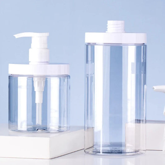 Refillable Pump Dispenser Bottle | Wide Mouth Travel Size for Soap, Shampoo, and Lotion