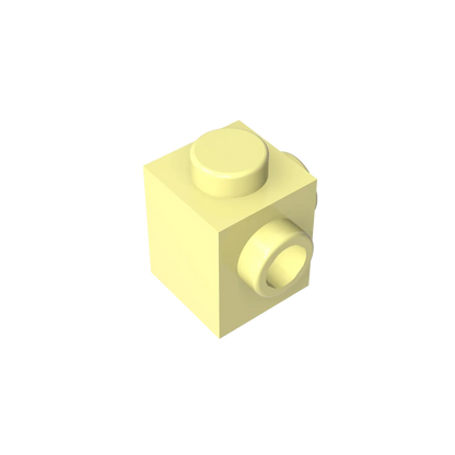 Gobricks GDS-1046 Modified Brick 1 x 1 with Studs on 2 Sides | Building Block for DIY