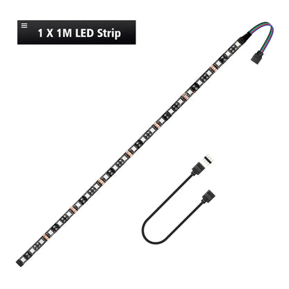 RGB Gaming LED Strip Light 1 to 2/3 Splitter Kit | For 12V Aura Sync Motherboard