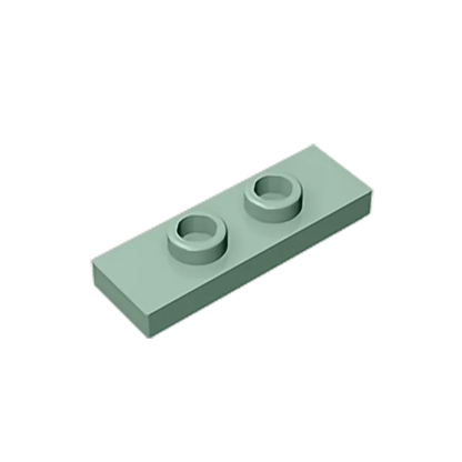 Gobricks GDS-1504 Plate, Modified 1 x 3 with 2 Studs (Double Jumper) | Compatible Building Block Piece