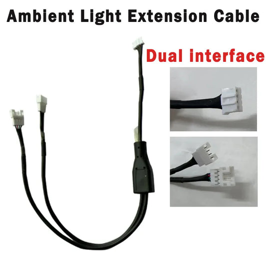 Car Ambient Light Dual Connection Extension Cable | Link Two Lights with One Controller
