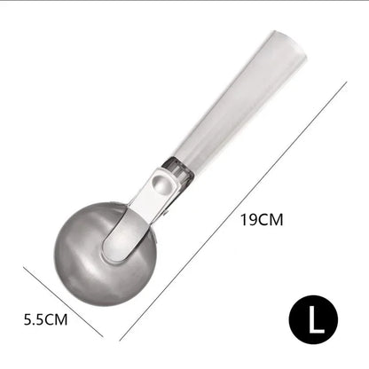 Stainless Steel Ice Cream Spoon | Dual-Purpose Scoop and Fruit Baller