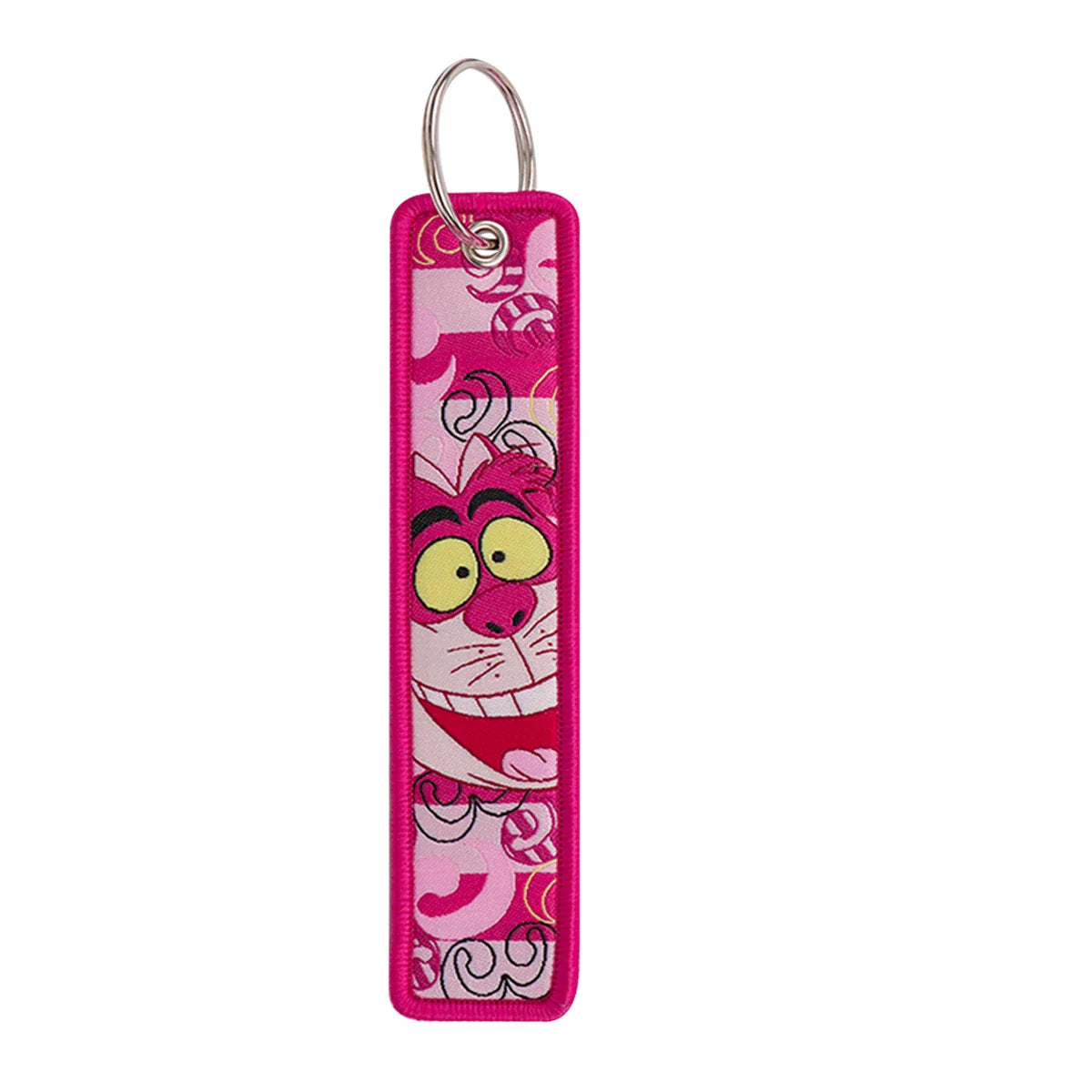 Cartoon Squirrel Embroidery Key Tag | Cute Keychain for Car and Bag