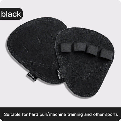 Powerlifting Gym Gloves | Breathable Weightlifting Gloves with Leather Palm Guard for Men and Women