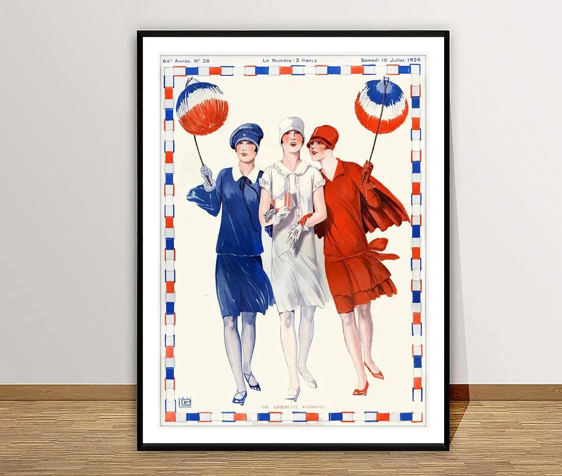 Warren B. Davis - Estampe "La danse des trois muses", estampe d'art de qualité musée