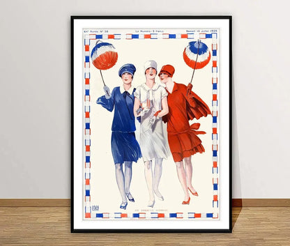 Warren B. Davis - Estampe "La danse des trois muses", estampe d'art de qualité musée
