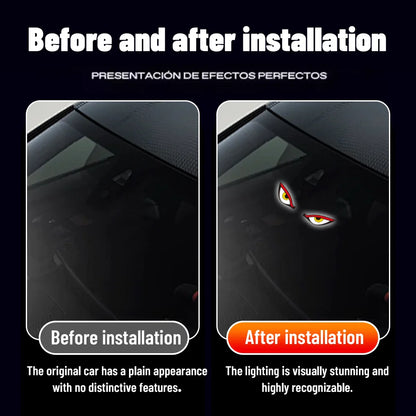 Monster Eye Antenna Flash Light | Solar Powered Car Decoration with Demon Eye Design