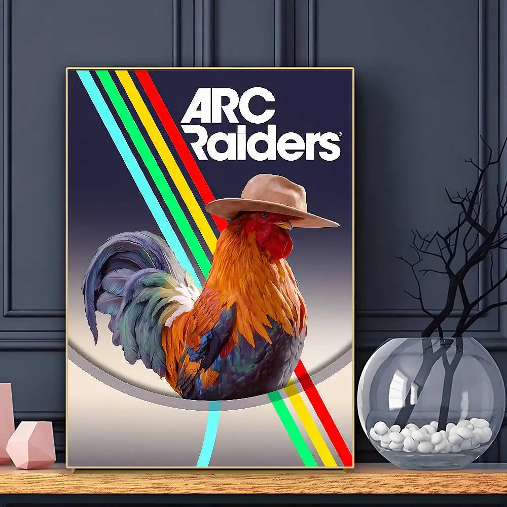 A-Arc R-Raiders Affiche de Jeu Art HD Adhésif Mural Imperméable Décoration Maison Salon Bar
