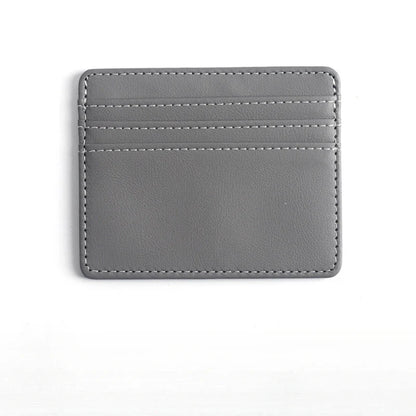 1Pc Pu Leather ID Card Holder | Candy Color Multi Slot Slim Card Case Wallet