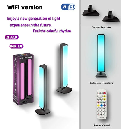 Smart RGB Atmosphere Light App Control Music Sync Lamp for Car TV Gaming Desk